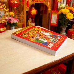 Vietnamese Daily Calendar, 2026 Year of The Horse Asian Vietnam Feng Shui Red