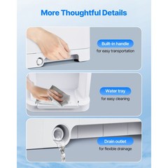 Commercial Ice Shaver 220LBS/H Electric Snow Cone Maker Ice Crusher White