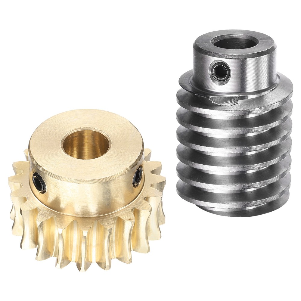 Worm Gear Set 1.5 Module 20:1 Reduction Rate(Gear-10mm Bore, Rod 10mm Bore)