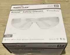 Qty. 12 BISON LIFE Safety Glasses Meets ANSI Z87.1 – NEW