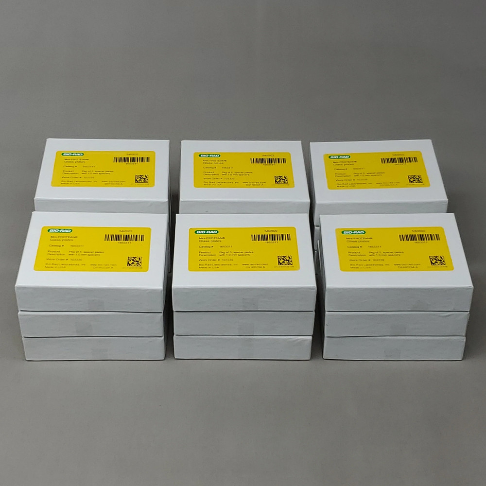 BIO-RAD 90 PCS of Mini-PROTEAN Glass Spacer Plates W/ 1.0mm Spacers 1653311 (New