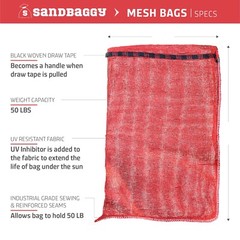 Sandbaggy Mesh Onion Produce Bags | 4 Size Options | Great for Produce & Fruit