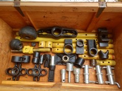 Large lot of Enerpac & Blackhawk hydraulic cylinder attachments and parts
