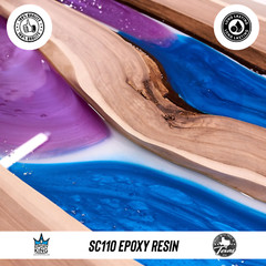 TABLE TOP EPOXY 3 GALLON KIT * CLEAR * UV RESISTANT * NON-TOXIC * BAR TOP * WOOD