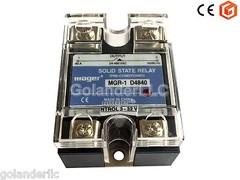 40A 3-32VDC to 24-480V AC Solid State Relay SSR + Clear Cover
