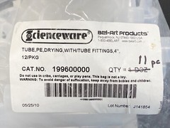 (11) BEL-ART Polyethylene Gas Drying Tubes w/ PP Tube Fittings 19960-0000