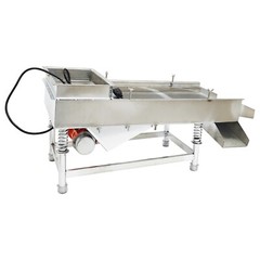 1.5mm Stainless Steel Linear Vibrating Screen Single Layer Sifter Shaker 110V