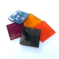(1) SAMPLE PIECE 1/8″x1.5″x1.5″ Colored Acrylic Plastic Plexiglass Small Square