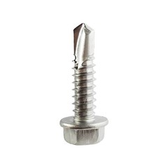 #14 Hex Washer Head Self Drilling Sheet Metal Tek Screws 410 Stainless Steel