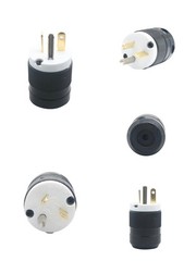 NEMA 5-20P Straight Blade Plug 20A 125V 3-Prong Grounded Male Connector