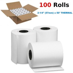 100 Rolls/Case 2 1/4″ x 50′ Thermal Receipt Cash Register Credit Card Paper US