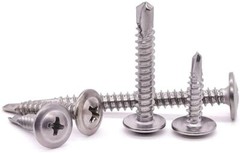 Modified Truss Head #8 x 1/2″ to 3″ Phillips Self Drilling Screws, Zinc