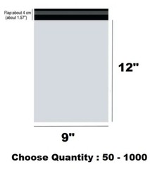 Poly Mailers Shipping Bag 4×6, 5×7, 6×9, 7.5×10.5, 9×12, 10×13, 12×16, 14.5×19
