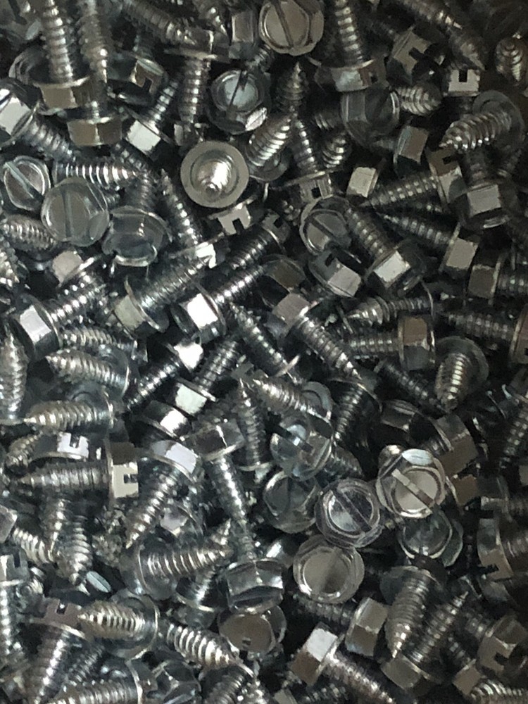 5/16×3/4 hex washer head self tapping, 25 sheet metal screws, type-AB, zinc