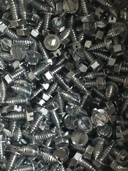 5/16×3/4 hex washer head self tapping, 25 sheet metal screws, type-AB, zinc