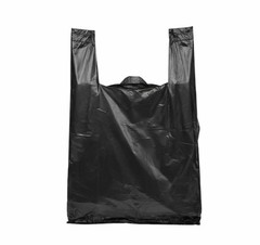 Black T-Shirt Carryout Bags (200 ct.) by Poly-America