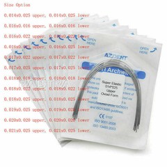 Dental Orthodontic Super Elastic Niti Rectangular Arch Wires Ovoid Form AZDENT