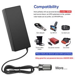 AC to DC Converter 110V to 12V DC 60W/120W Power Supply Car Adapter Transformer