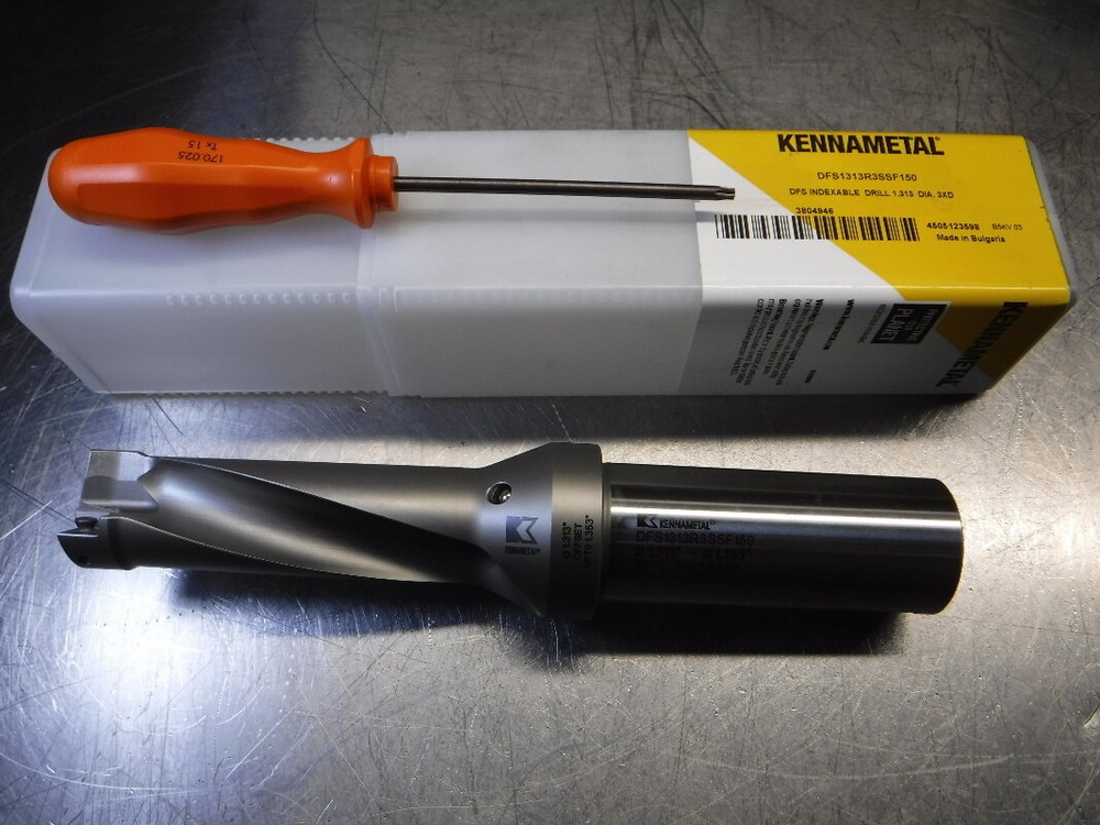 Kennametal 1.313-1.353″ Indexable Drill 1.5″ shank DFS1313R3SSF150 (LOC1374B)