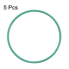 Fluorine Rubber O Rings, 44mm OD, 41mm ID, 1.5mm Width, Seal Gasket Green 5Pcs