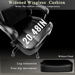 Gaming Chair with Pocket Spring Cushion and Footrest, Ergonomic Computer Chair f