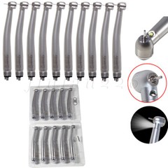 Dental Fiber Optic E-generator High-Speed LED 3-Way Spray Handpiece Torque 4HOLE