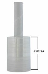 5″ in. x 1000FT 80 Gauge 6 Rolls Stretch Shrink Film Hand Wrap With Handle