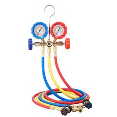 VEVOR AC Manifold Gauge Set 3-Way Fit R134A R22 R12 R502 Refrigeration Charging