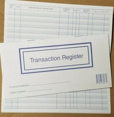 Checkbook Transaction Registers 2023 2024 2025 Calendar Check Book Register