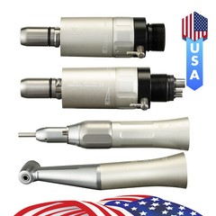 Dental Low Slow Speed Handpiece Contra Angle Straight Air Motor 2H/4H /Kit FX65