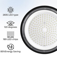 300W UFO Led High Bay Light Warehouse Factory Commercial Industrial Shop Light
