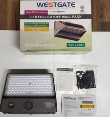 Westgate 20/40/60/80W Exterior IP65 LED Light Wall Pack 10K Lumen Adj Color Temp