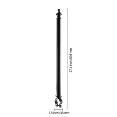 9Pack 27.4 in Galvanized Steel Chain Link Fence Extender for 1.3″-1.5″ Top Rail