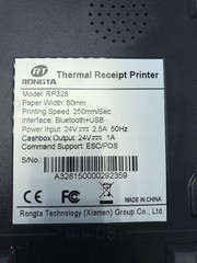 Rongta High Speed Thermal Receipt Printer Bluetooth & USB Till Roll 80mm RP328
