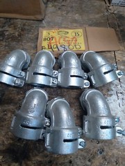 7X-Bridgeport Zinc Diecast 90-Degree Angle Connector 1″ CATALOG NO 807 FREE SHIP