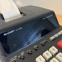 Sharp EL-2196BL Electronic Printing Calculator 12 Digit VF Display 2 Color