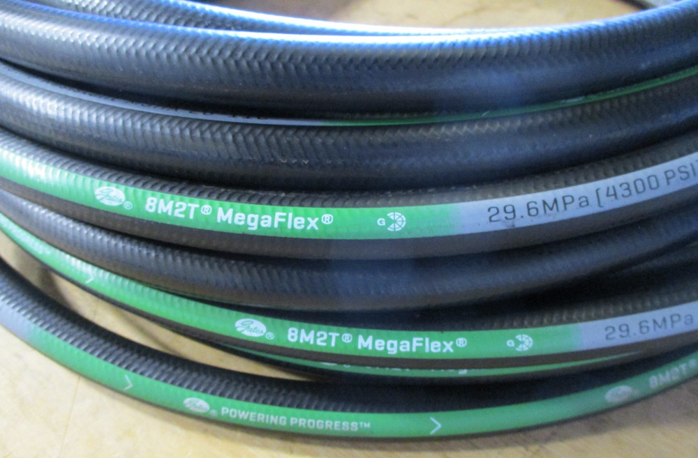 GATES HYDRAULIC HOSE 8M2T 1/2″ 100′ FEET TWO WIRE HOSE SAE 100R16 4300 PSI