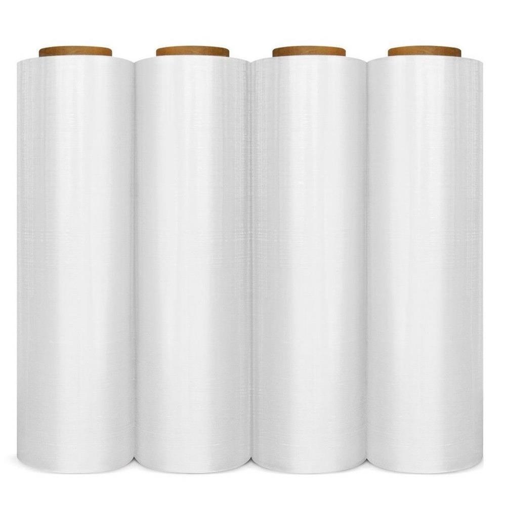 Cast Hand Stretch Wrap 18″ x 1000′ 80 Gauge Plastic Bundling Shrink Film 4 Rolls