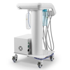 Dental Unit Chair DC Motor FDA/Mobile Delivery Unit Cart with Air Compressor 4H