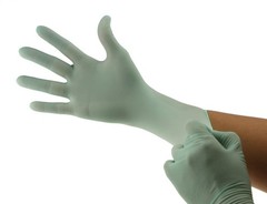 Cranberry USA CR7837 Cyntek Latex Powder Free Exam Gloves, Medium, Green (Pac…