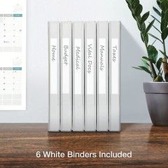 3 Ring Binders, 0.5 Inch One-Touch Easy Open D Rings, Durable Binders for School