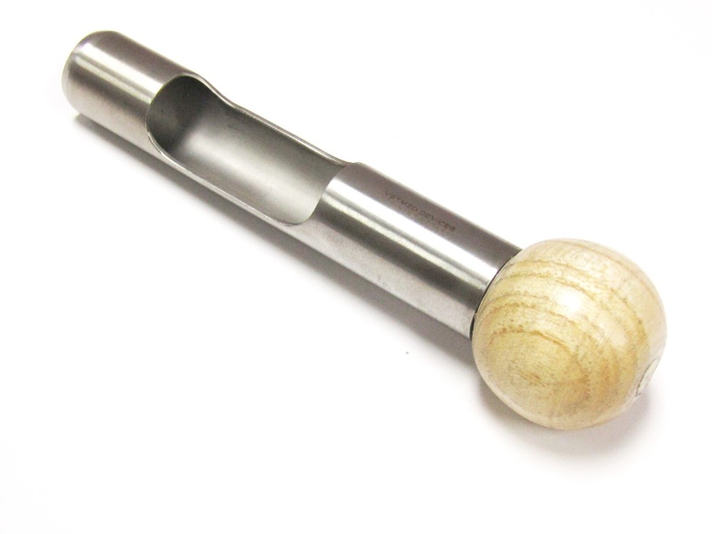 Tube Dehorners Stainless Steel Tube & Wooden Handle 15 cm, Tube Size 22 mm