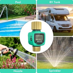 Weatherproof Garden Hose Meter