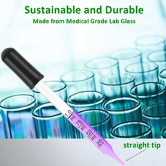 Lot of 4 Medicine Art Essential Oils Eye Dropper Graduated 4″ Straight Tip 1ml