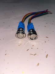 16mm 12V LED ON OFF Push Button Power Switch Latching/Momentary with Wire Socket
