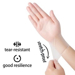 Clear Vinyl Disposable Gloves | Powder & Latex Free | Food Safe Kitchen Use