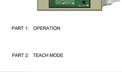 Schwing Vector Control System Operations Teach Mode SERVICE MANUAL