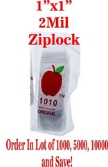 Apple 1010 1″x1″ Plastic Bags Baggies Jewelry Ziplock Zipper Stamp Bags lot