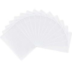 100 Pack Clear Card Holder Sleeves 9.3 x 6 cm/ 3.7 x 2.3 inch, Frosted
