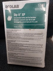 SOLD AS IS 6117583 Ecolab Dip-it Destainer Descaler Coffee Maker Pot Cleaner